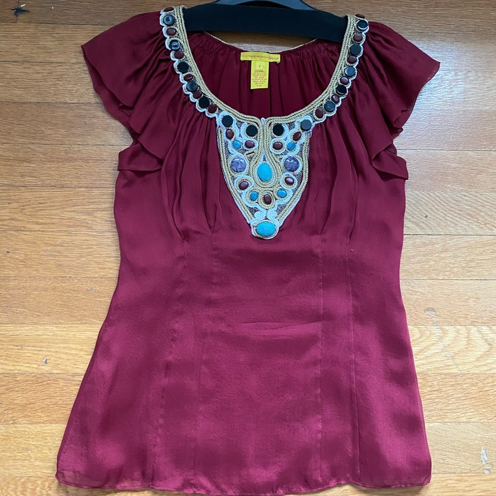 Catherine Malandrino Blouse Sz 2